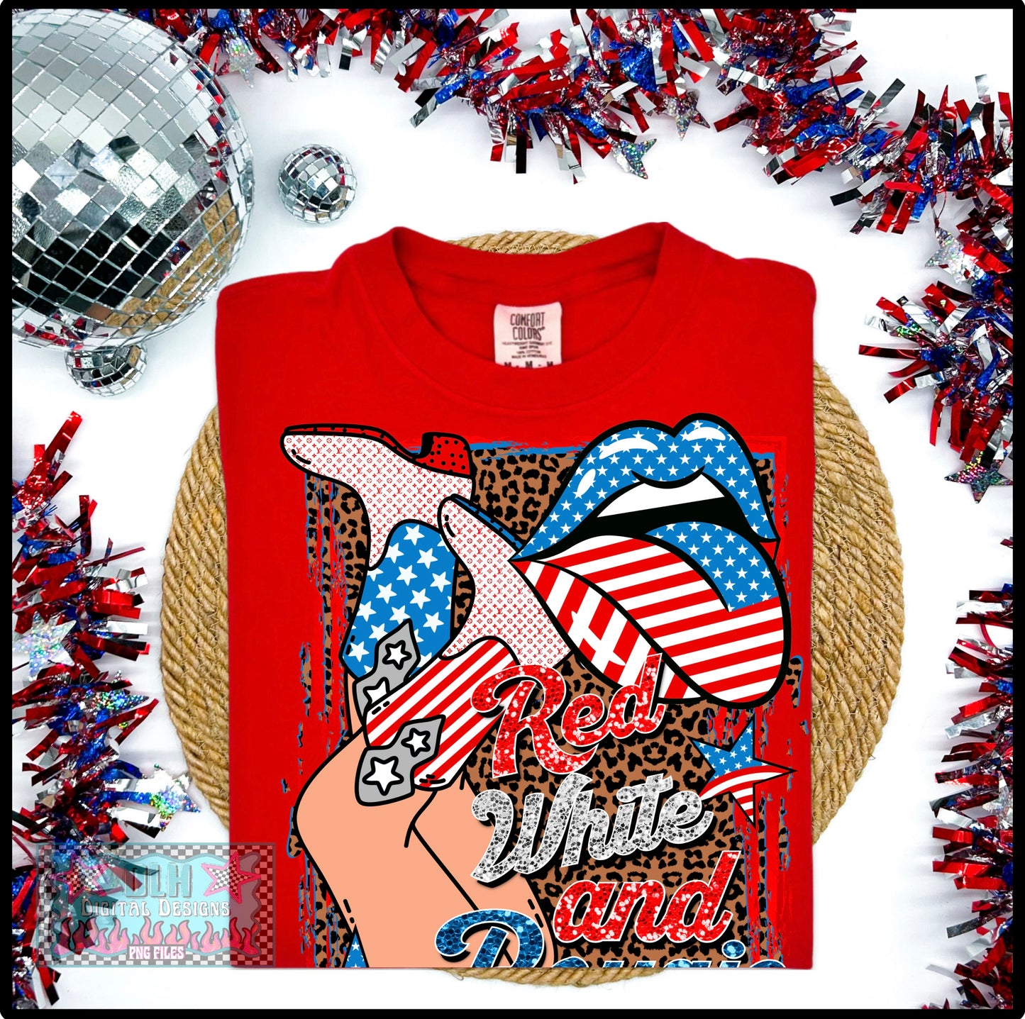 Red White and Bougie PNG FILE