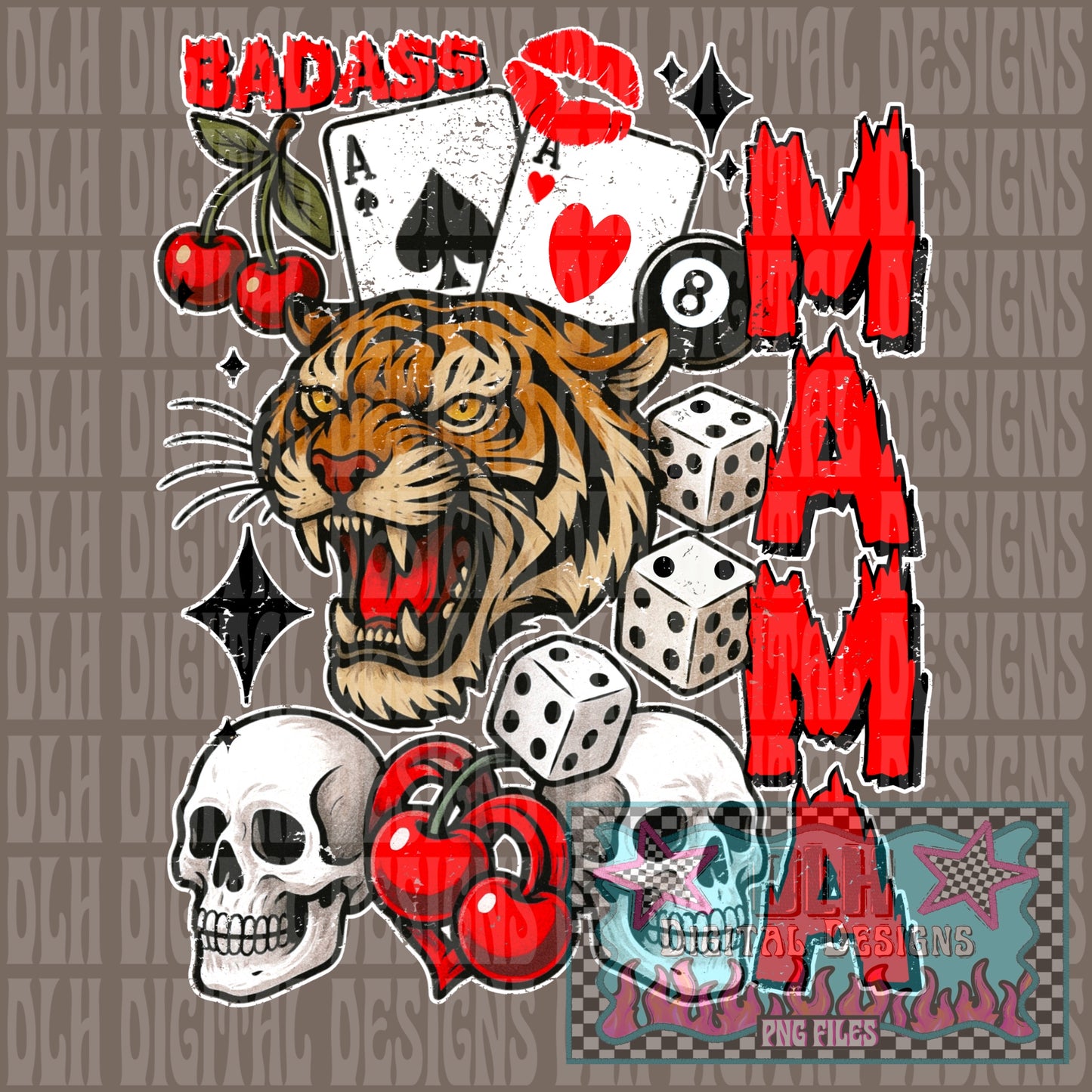 Badass Mama PNG FILE