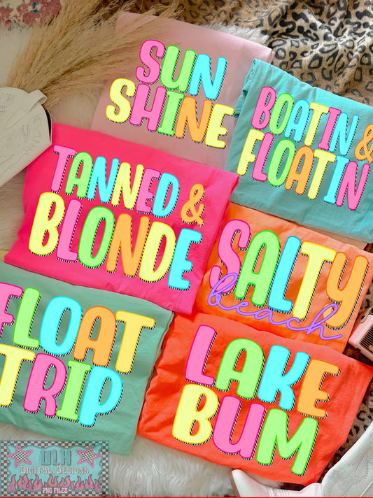Summer Bundle- 6 PNG files