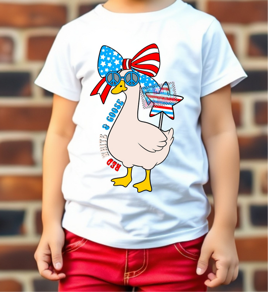 Red, white and goose PNG FILE