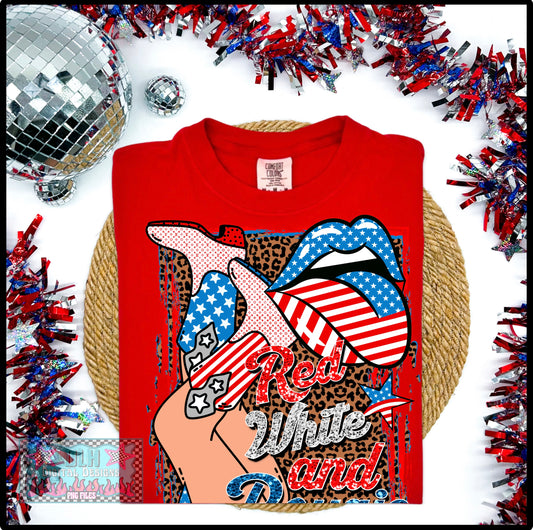 Red White and Bougie PNG FILE
