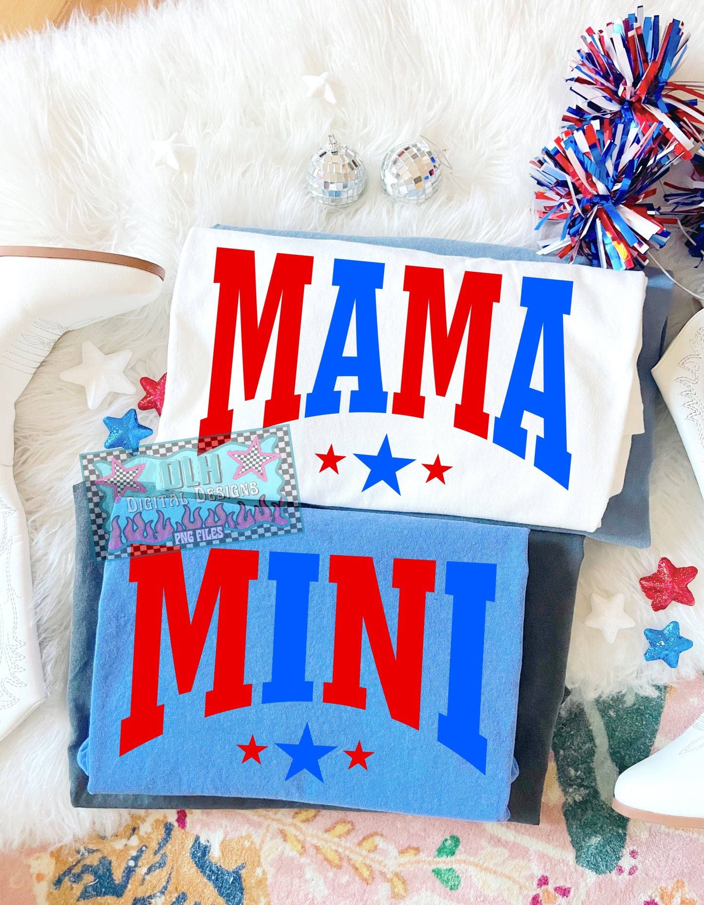 Mama and Mini matching PNG FILES