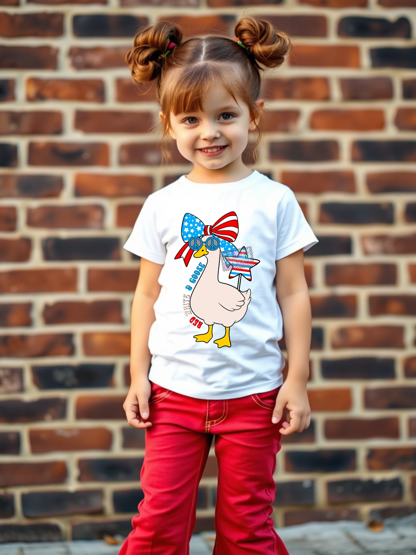 Red, white and goose PNG FILE
